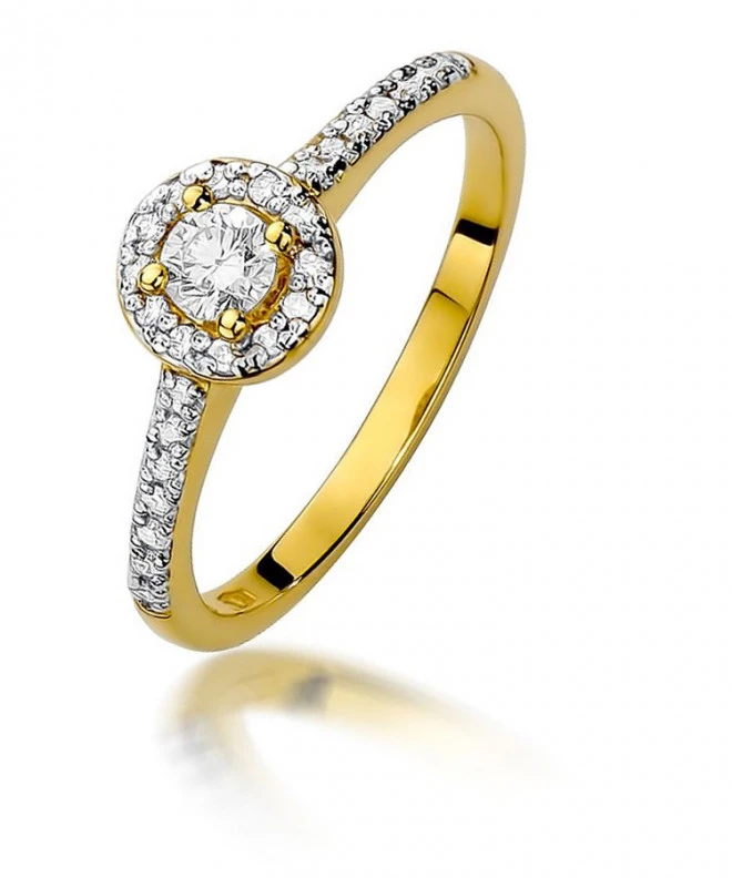 Bonore - Gold 585 - Diamond 0,15 ct ring 89269