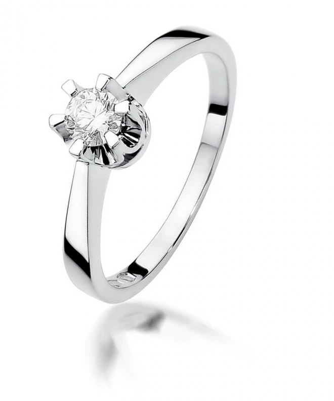 Bonore - White Gold 585 - Diamond 0,25 ct ring 114097