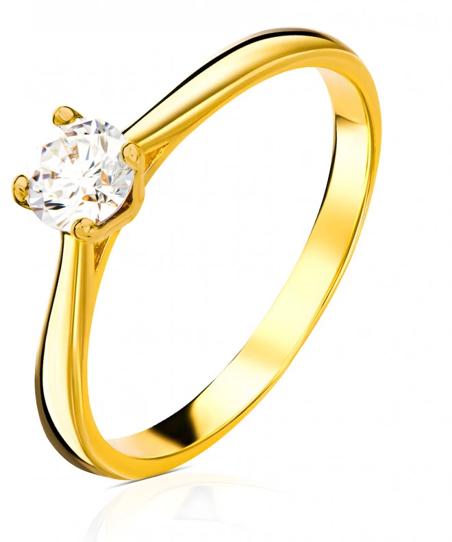 Bonore - Gold 585 - Cubic Zirconia ring 135197