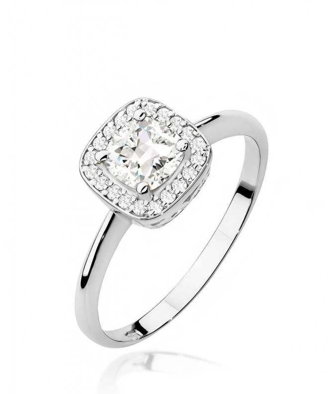 Bonore - White Gold 585 - White Sapphire 0,7 ct ring 124427