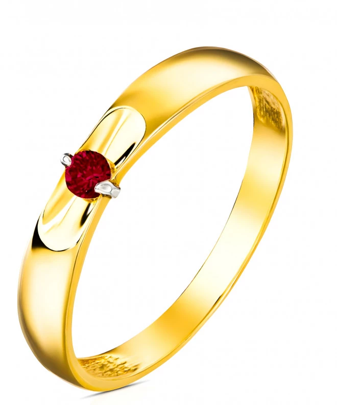 Bonore - Gold 585 - Ruby Syntetyczny ring 135199