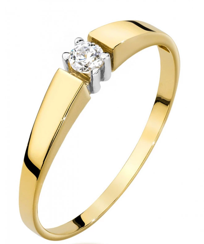 Bonore - Gold 585 - Diamond 0,1 ct ring 85142