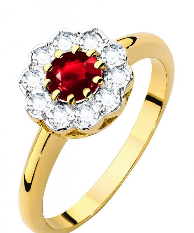 Bonore - Gold 585 - Ruby 0,6 ct ring 96454