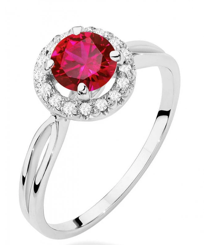 Bonore - White Gold 585 - Ruby 1,2 ct ring 122380
