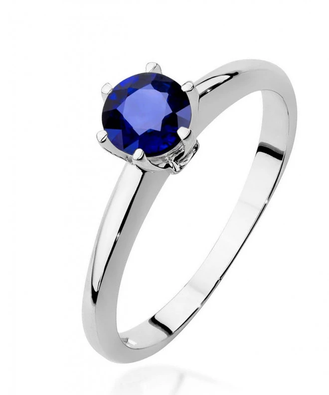 Bonore - White Gold 585 - Sapphire 0,5 ct ring 124433