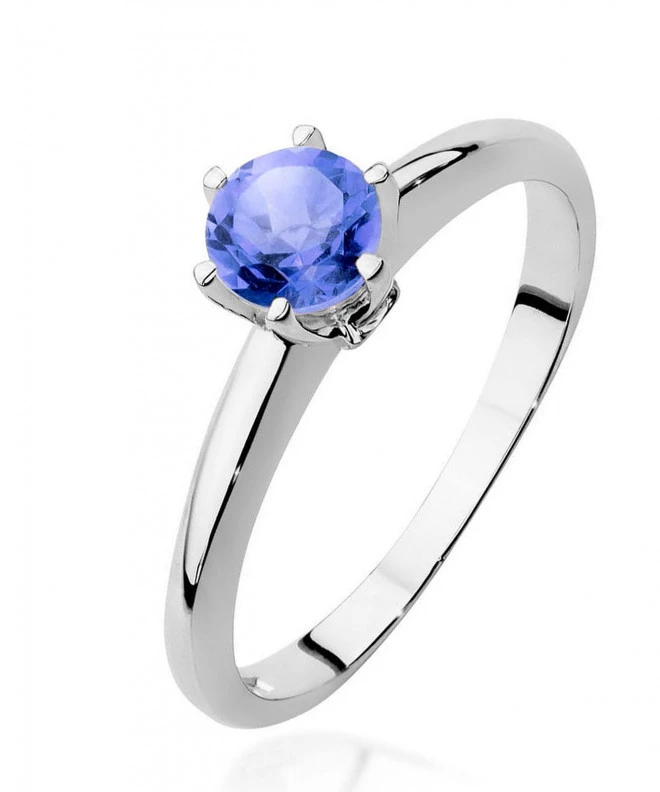 Bonore - White Gold 585 - Tanzanite 0,5 ct ring 126572