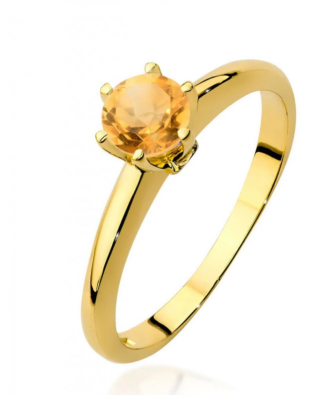 Bonore - Gold 585 - Citrine 0,5 ct ring 93381