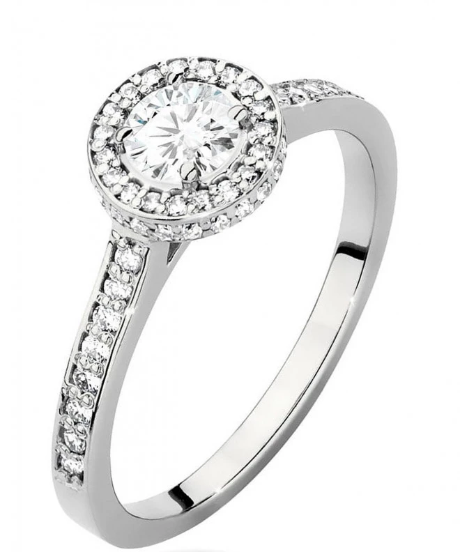 Bonore - White Gold 585 - Diamond 0,4 ct ring 117263