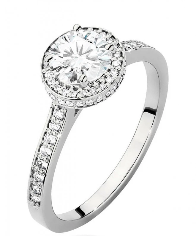 Bonore - White Gold 585 - Diamond 0,7 ct ring 117265