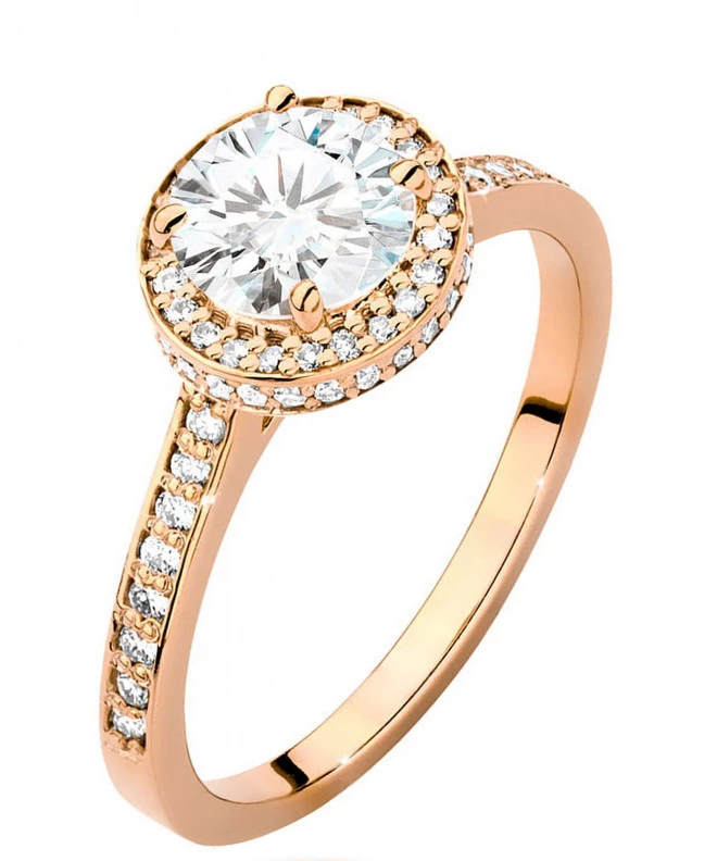 Bonore - Rose Gold 585 - Diamond 1 ct ring 104760
