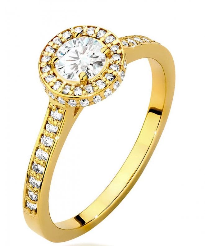 Bonore - Gold 585 - Diamond 0,4 ct ring 91334