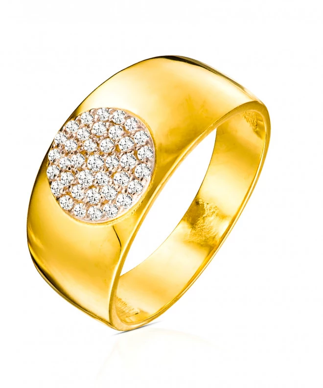 Bonore - Gold 585 - Cubic Zirconia ring 135200
