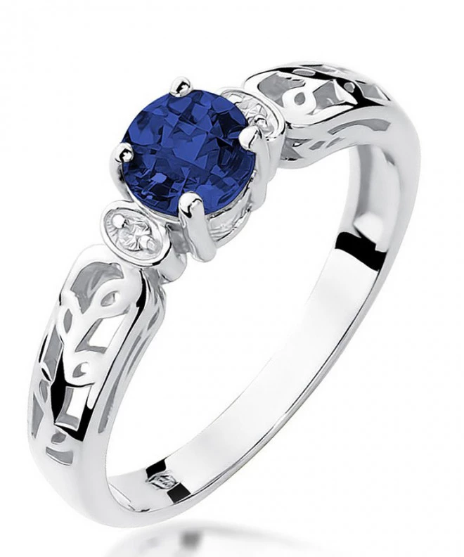 Bonore - White Gold 585 - Sapphire 0,5 ct ring 122396