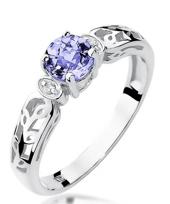 Bonore - White Gold 585 - Tanzanite 0,5 ct ring 125463