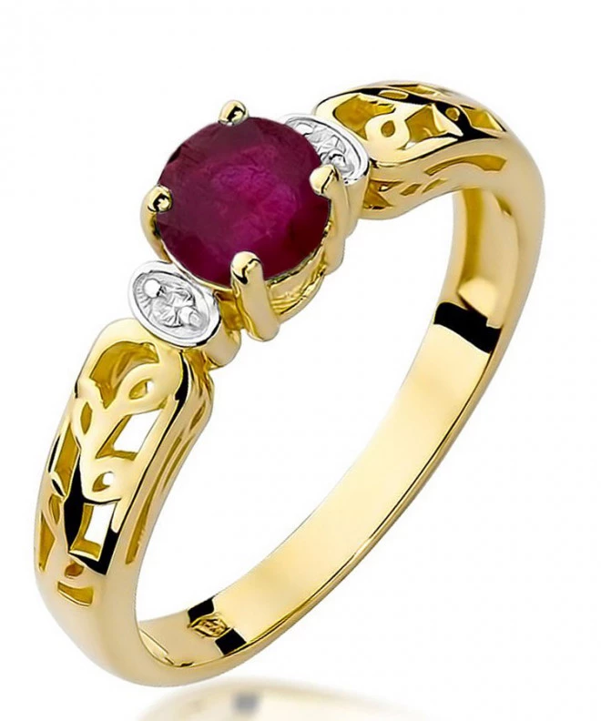 Bonore - Gold 585 - Ruby 0,6 ct ring 94426