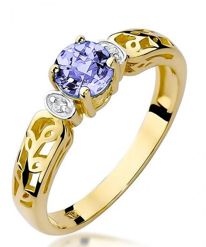 Bonore - Gold 585 - Tanzanite 0,5 ct ring 99626