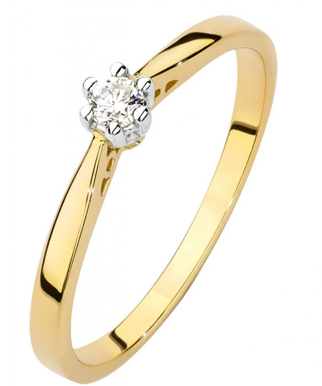 Bonore - Gold 585 - Diamond 0,08 ct ring 82065