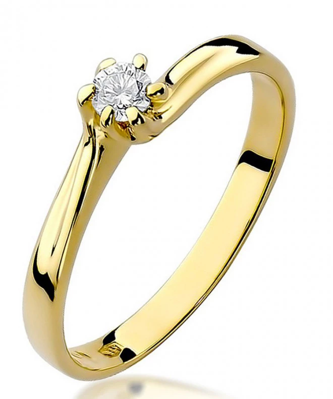 Bonore - Gold 585 - Diamond 0,1 ct ring 82070