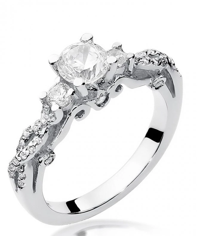 Bonore - White Gold 585 - Diamond 0,5 ct ring 117245