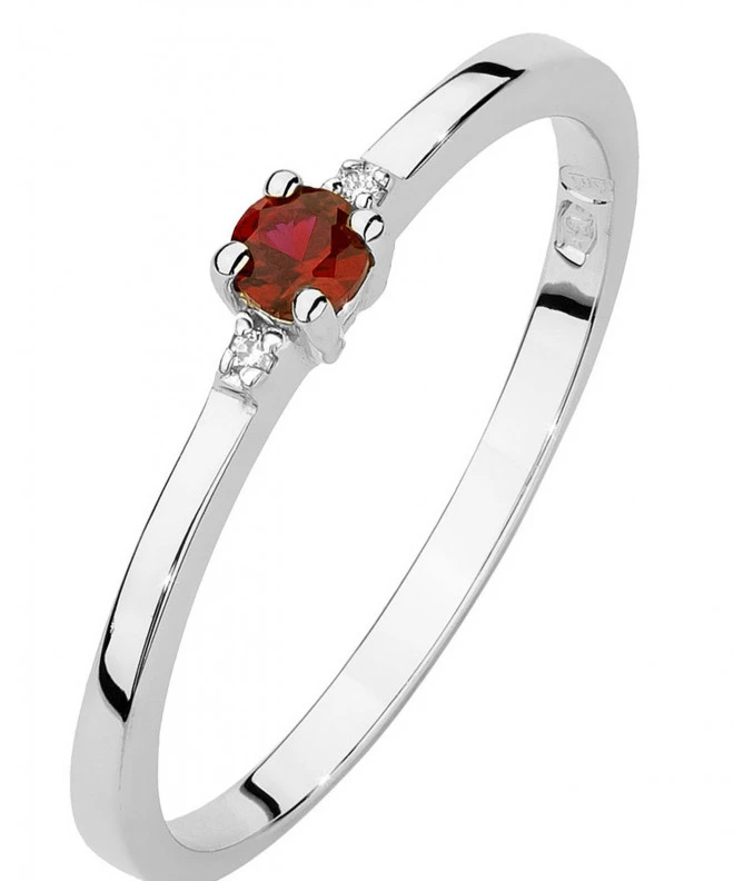 Bonore - White Gold 585 - Ruby 0,15 ct ring 120339