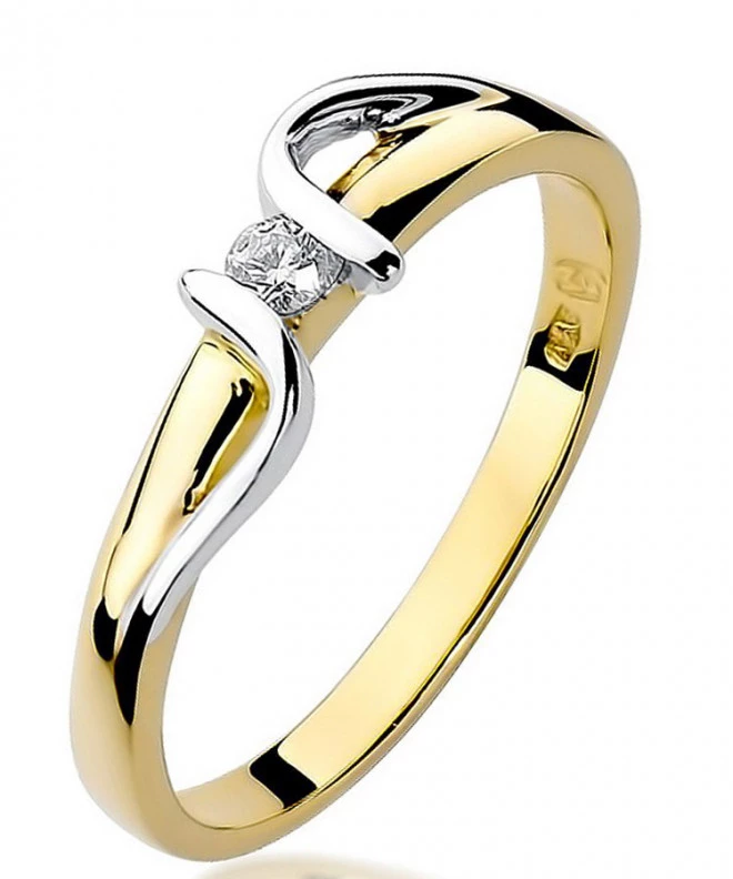 Bonore - Gold 585 - Diamond 0,05 ct ring 81036