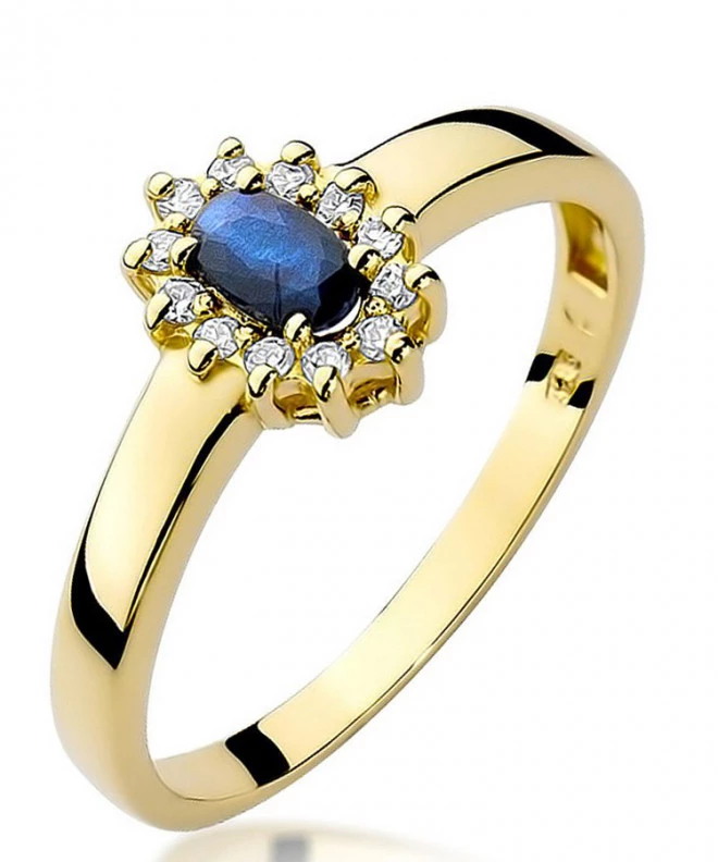 Bonore - Gold 585 - Sapphire 0,3 ct ring 96474