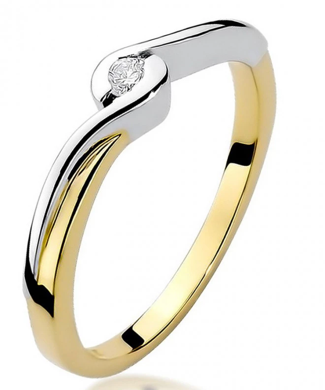 Bonore - Gold 585 - Diamond 0,05 ct ring 81037