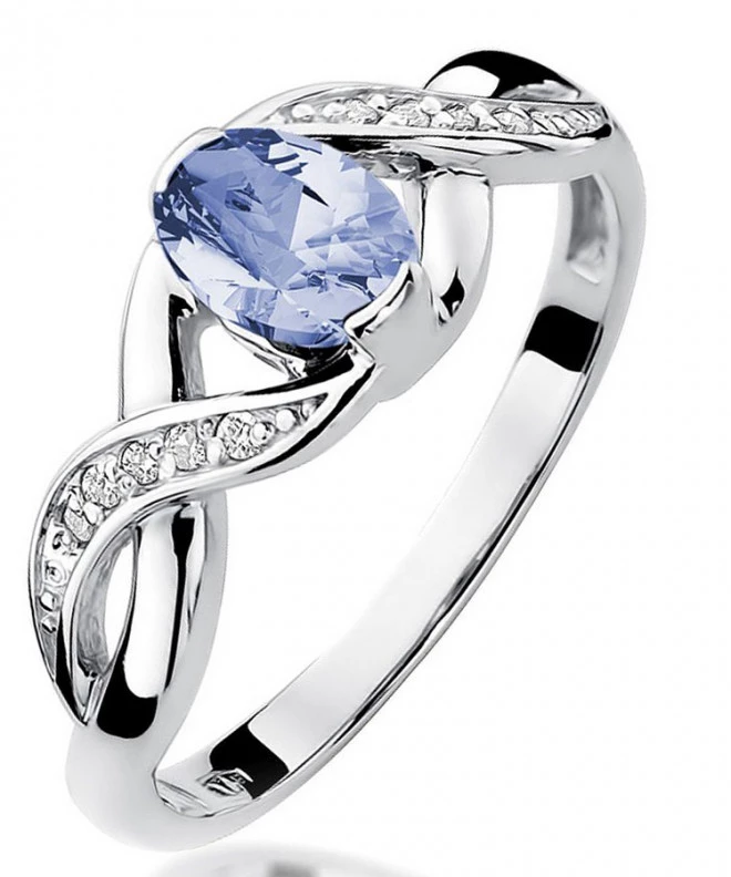 Bonore - White Gold 585 - Tanzanite 0,4 ct ring 125466