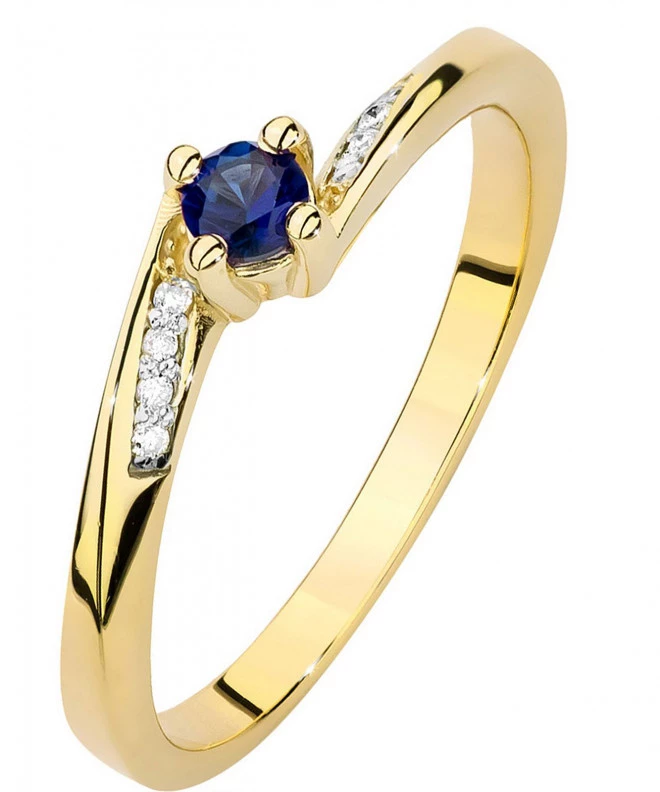 Bonore - Gold 585 - Sapphire 0,15 ct ring 96464