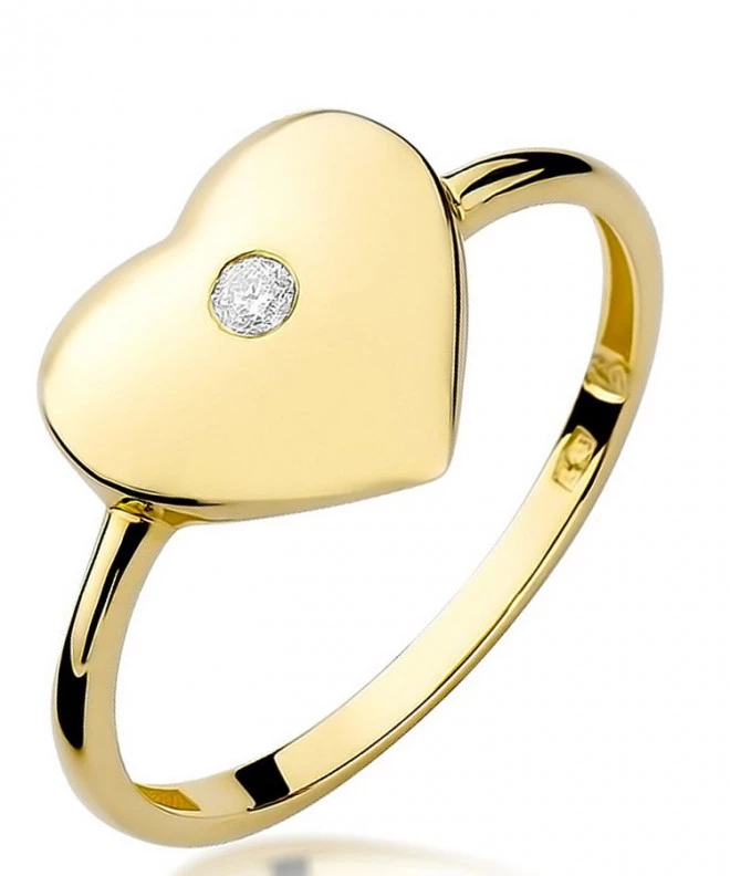 Bonore - Gold 585 - Diamond 0,03 ct ring 81034