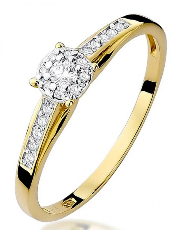 Bonore - Gold 585 - Diamond 0,04 ct ring 85144
