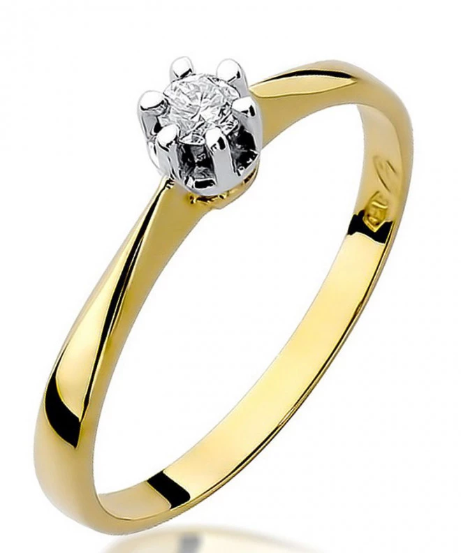 Bonore - Gold 585 - Diamond 0,1 ct ring 82072
