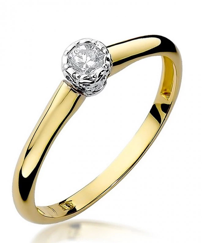 Bonore - Gold 585 - Diamond 0,13 ct ring 85145