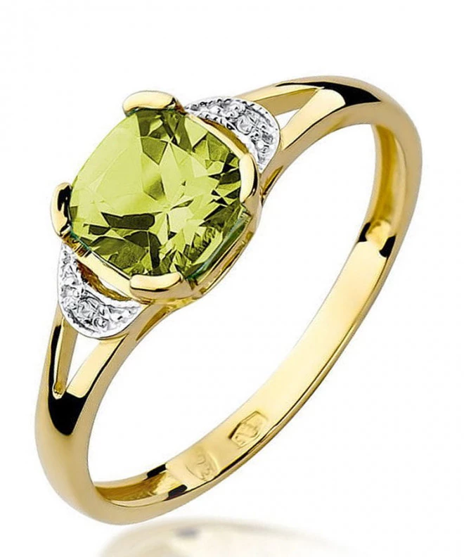 Bonore - Gold 585 - Olivine 1 ct ring 94402