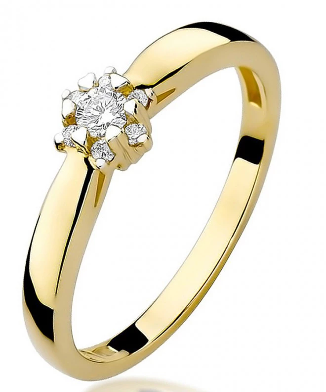 Bonore - Gold 585 - Diamond 0,1 ct ring 85148