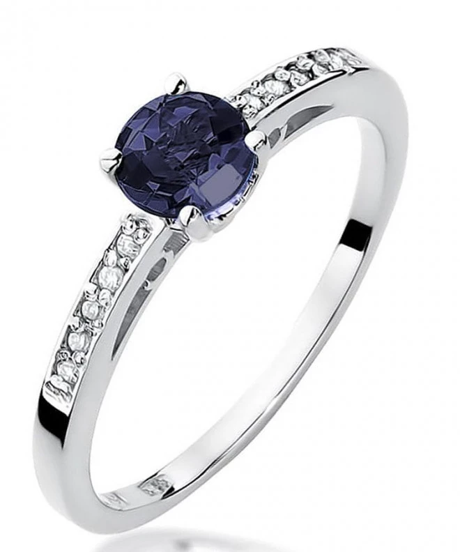 Bonore - White Gold 585 - Sapphire 0,5 ct ring 122403