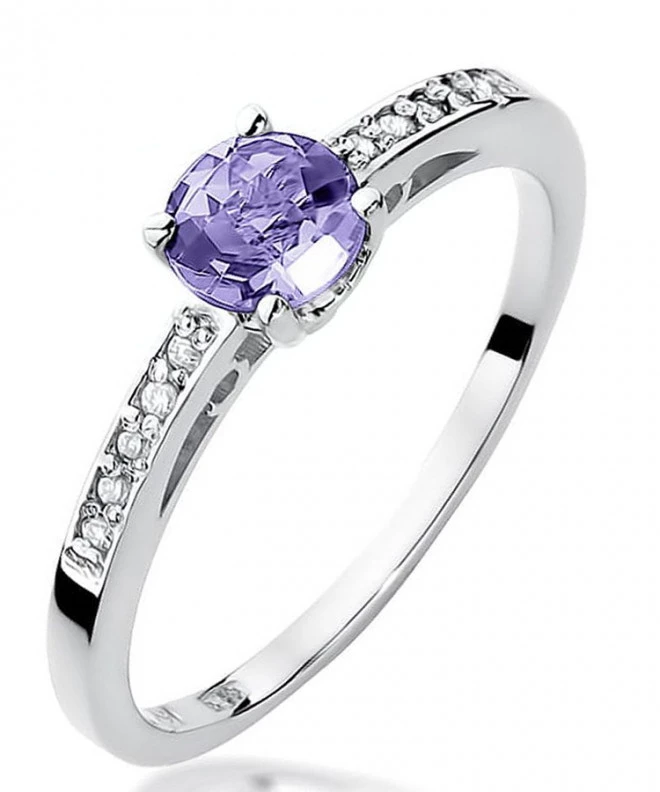 Bonore - White Gold 585 - Tanzanite 0,5 ct ring 125469