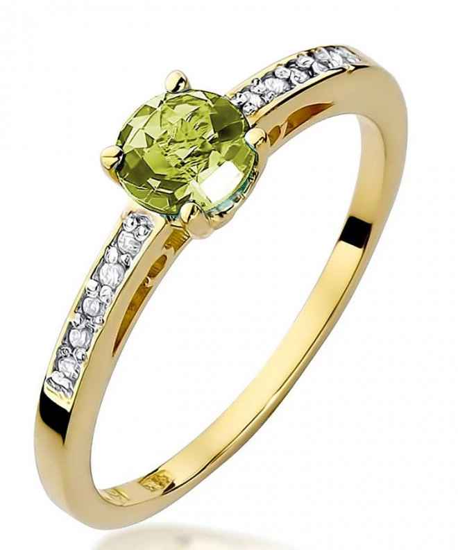 Bonore - Gold 585 - Olivine 0,6 ct ring 94404