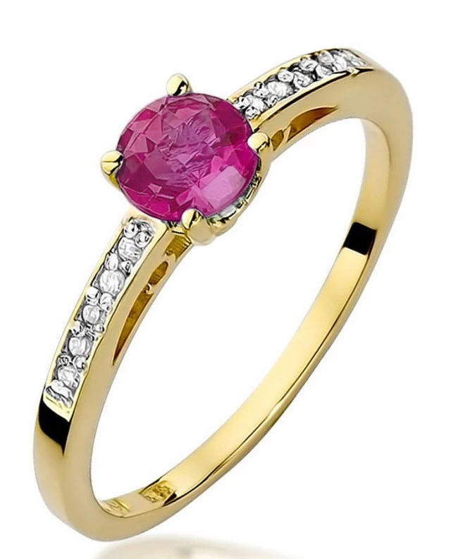 Bonore - Gold 585 - Ruby 0,6 ct ring 95422