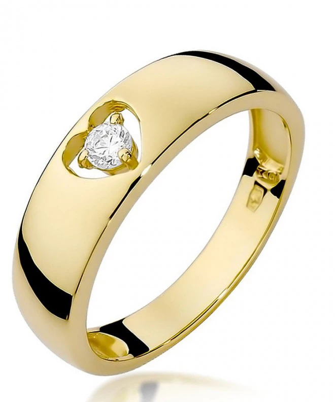 Bonore - Gold 585 - Diamond 0,1 ct ring 82080