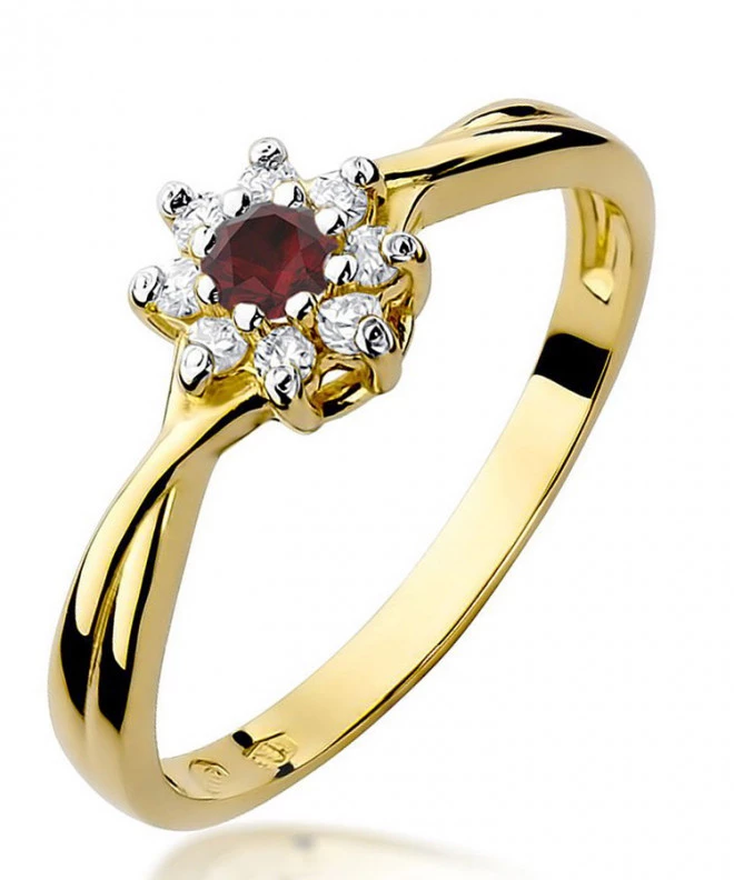 Bonore - Gold 585 - Ruby 0,15 ct ring 95425