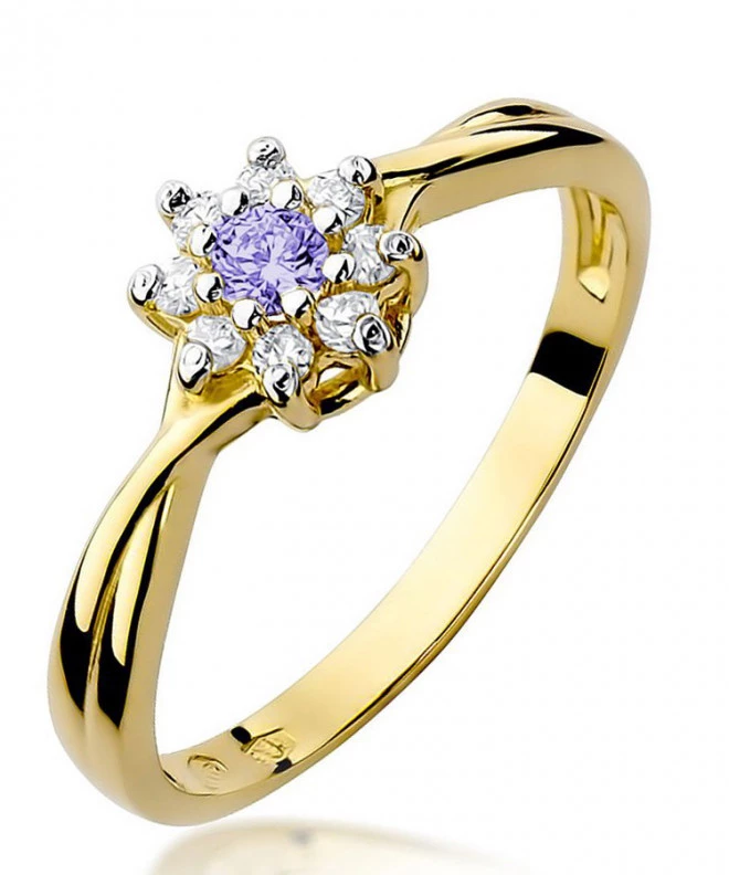Bonore - Gold 585 - Tanzanite 0,1 ct ring 99635