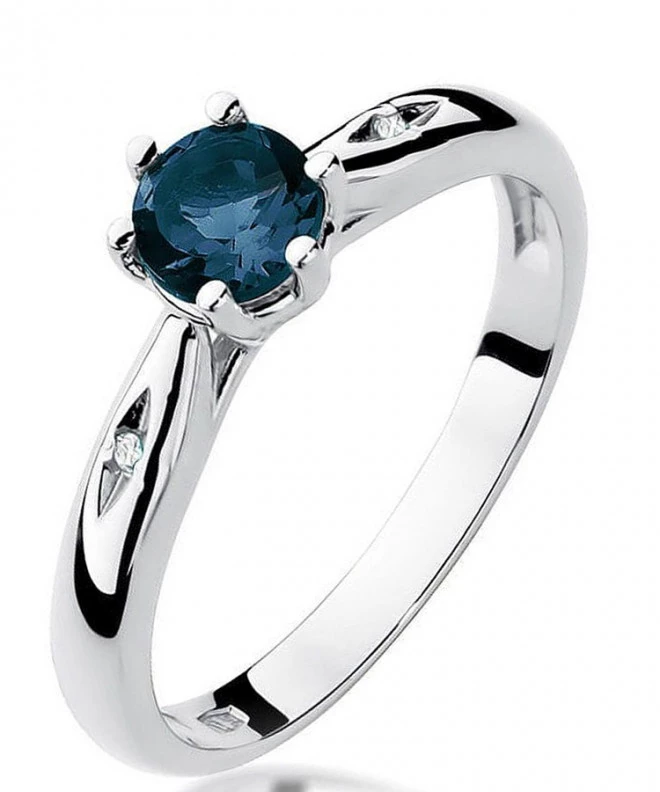 Bonore - White Gold 585 - Sapphire 0,5 ct ring 123395