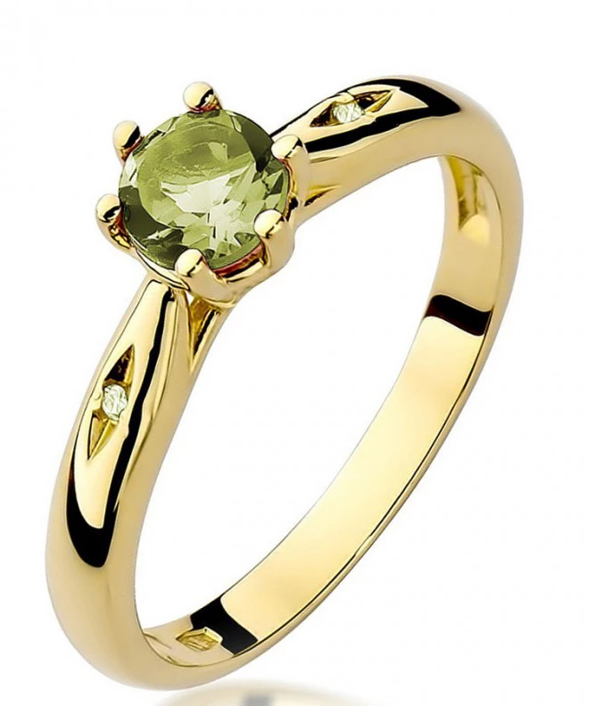Bonore - Gold 585 - Olivine 0,6 ct ring 94405