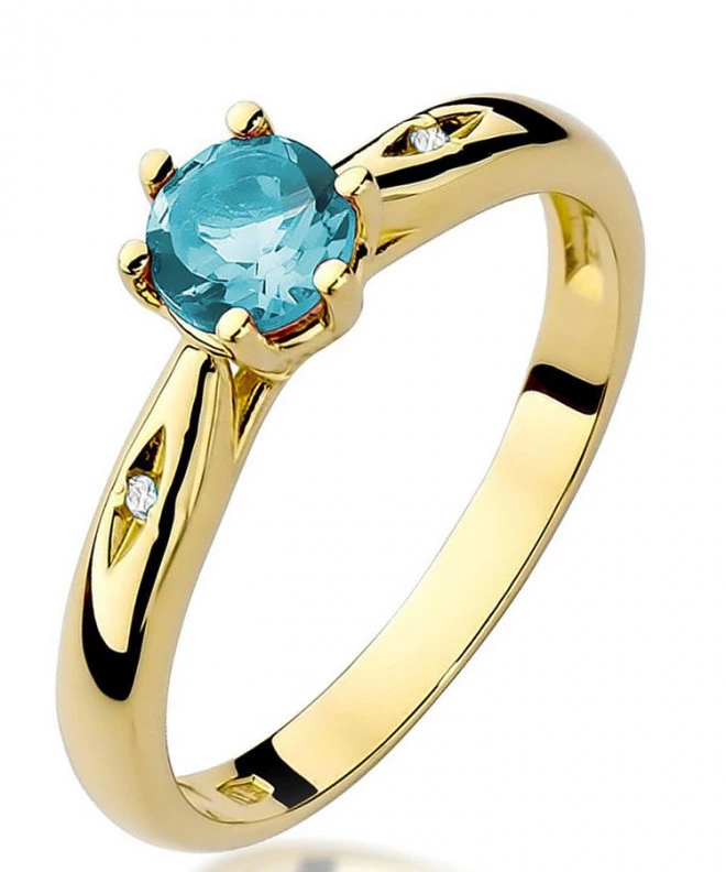 Bonore - Gold 585 - Topaz 0,5 ct ring 101671
