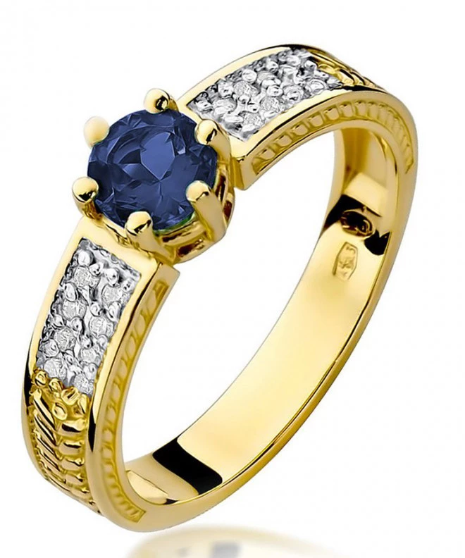 Bonore - Gold 585 - Sapphire 0,5 ct ring 96483