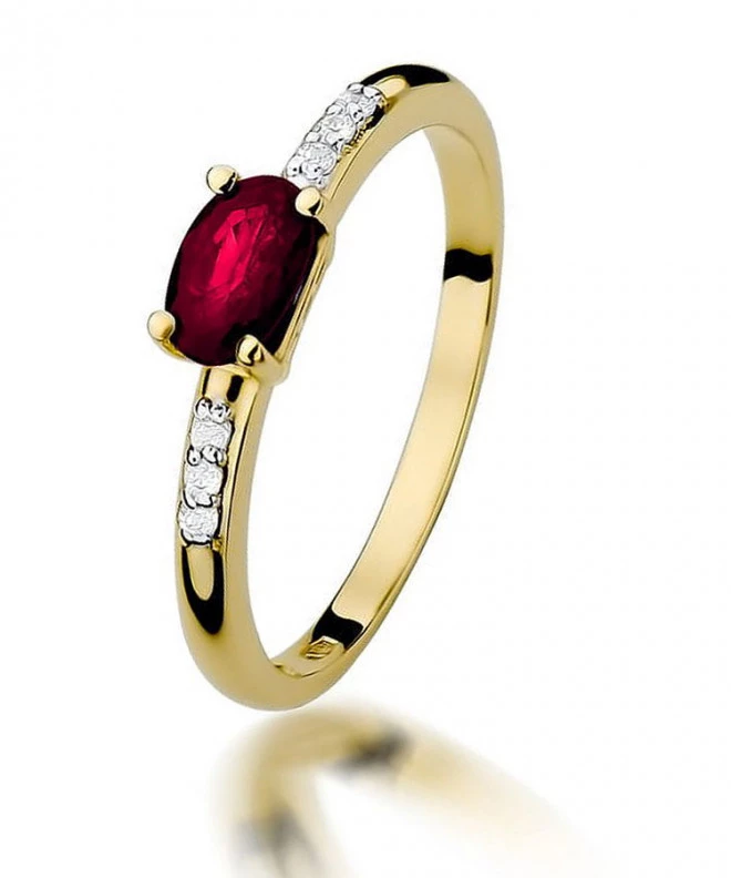 Bonore - Gold 585 - Ruby 0,6 ct ring 95430