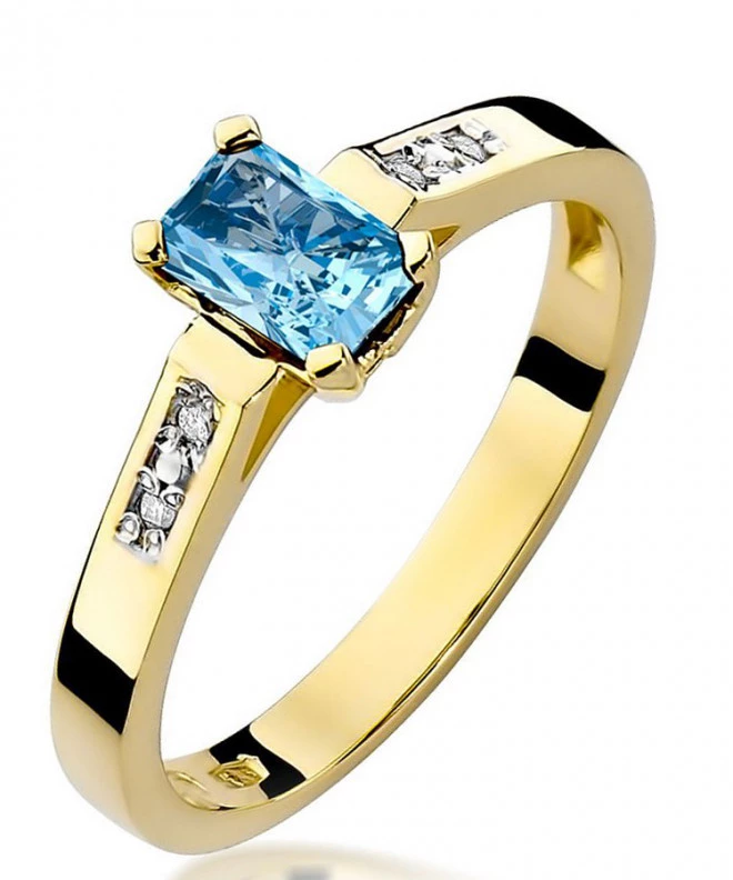 Bonore - Gold 585 - Topaz 0,6 ct ring 101675