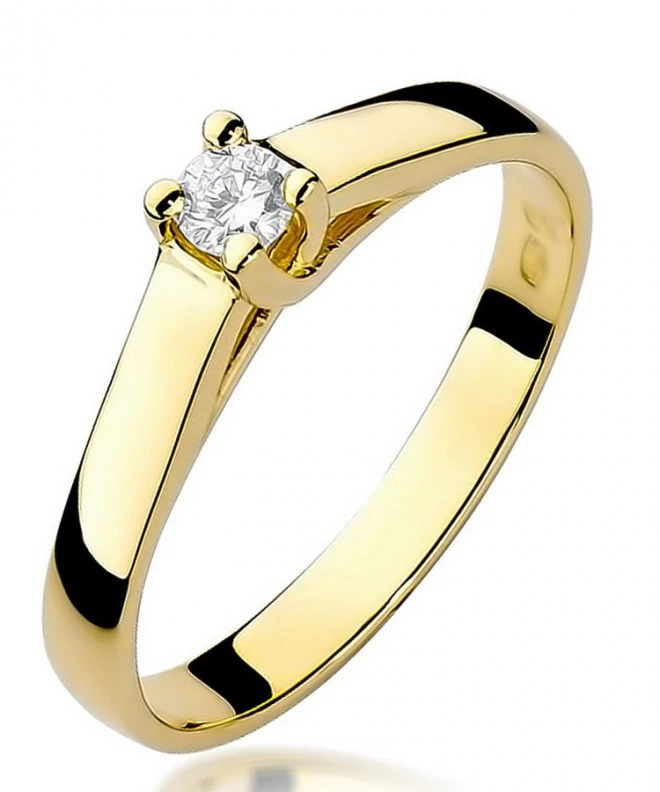 Bonore - Gold 585 - Diamond 0,1 ct ring 82079