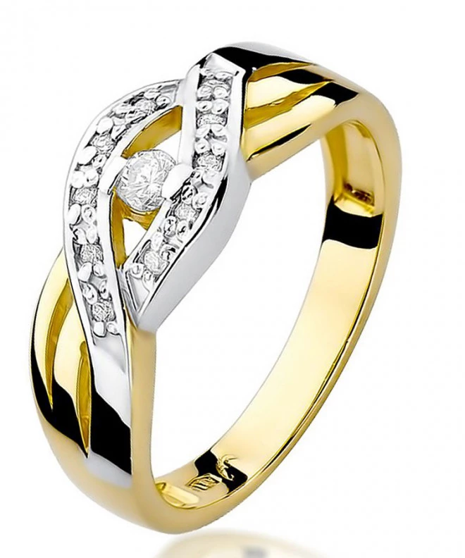 Bonore - Gold 585 - Diamond 0,05 ct ring 82082